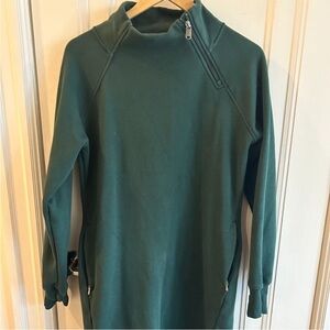Athleta Forest Green Zip Pullover